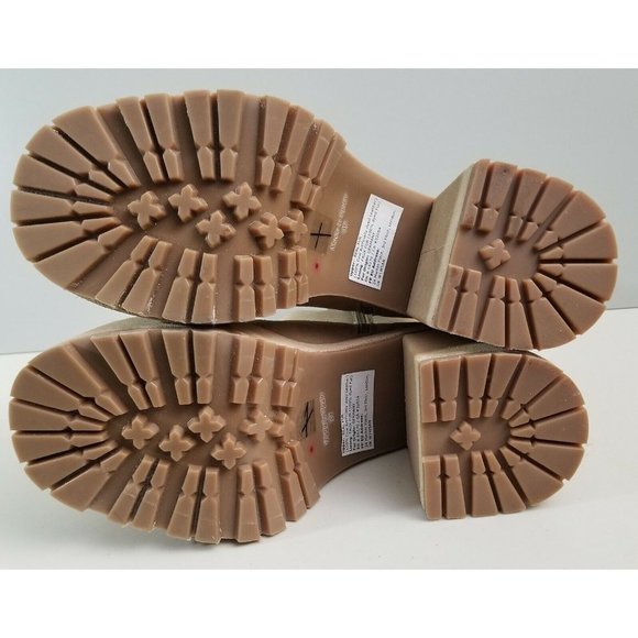 Free People Montreal Platform Boots Tan Suede Size 39 - Picture 5 of 9